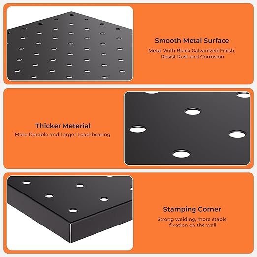 INCLY 4 Pack Peg Board, Peg Board Panels - Image 6