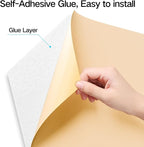 22-Pack Self-Adhesive Acoustic Panels, Flame-Resistant Soundproof Foam. Absorbs - Image 2