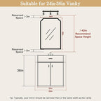 WallBeyond 24" x 36" Natural Wood Mirror - Image 5