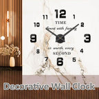 Mintime Modern Frameless DIY Wall Clock Large 3D Wall Watch Mirror Numbers - Image 2