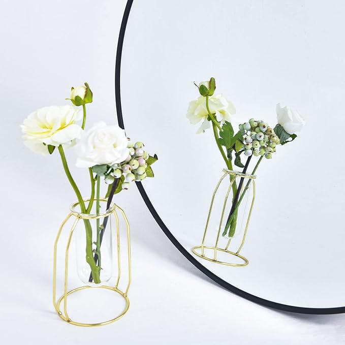 HARRITPURE Round Mirror 15.7 Black Wall Mounted Circle Mirrors Vanity Mirror - Image 5