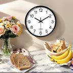 XFM Wall Clock Black Silent Wall Clocks Battery Operated 14 Inch Modern Non - Image 5