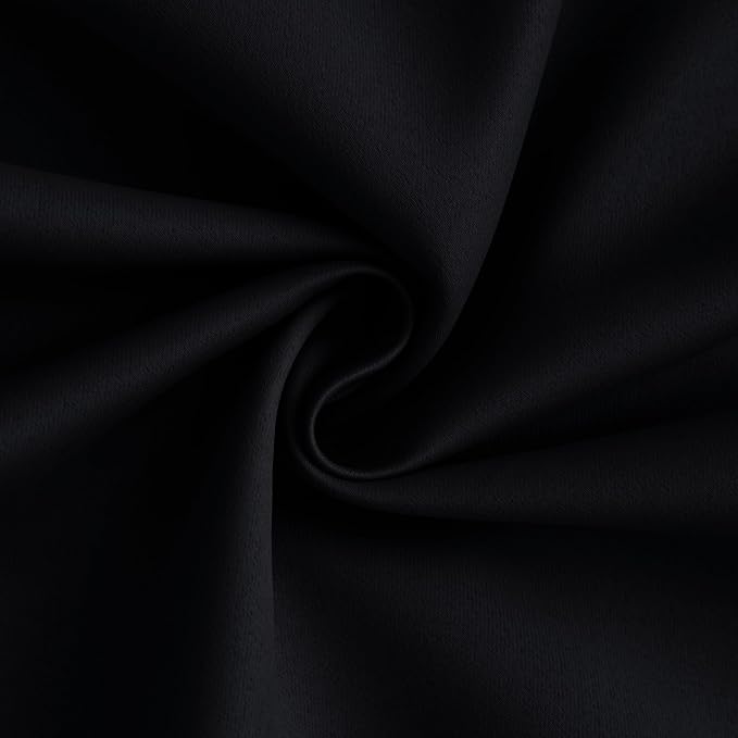 Yakamok 100% Blackout Curtain Panels 96 inches Cold and Light Blocking Drapes - Image 3