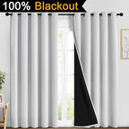 Yakamok 100% Blackout Curtains 84 Inches Long, 2 Thick Layers Heat and Full - Image 2