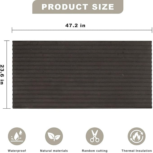 3D Wall Panels - 4PCS 47.2"x23.6" Faux Stone Wall Covering - MCM Modified Clay - Image 2