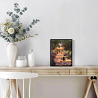 Hamduker Garden Black Cat Wall Art Pictures Funny Preppy Cat Posters Wall Art - Image 4