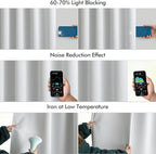 MIULEE Back Tab Light Blocking Curtains 120 Inch Long 2 Panels Set - Image 5