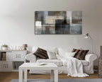 Cao Gen Decor Art A62462 Canvas Prints Abstract Wall Art Print Paintings Grey - Image 5