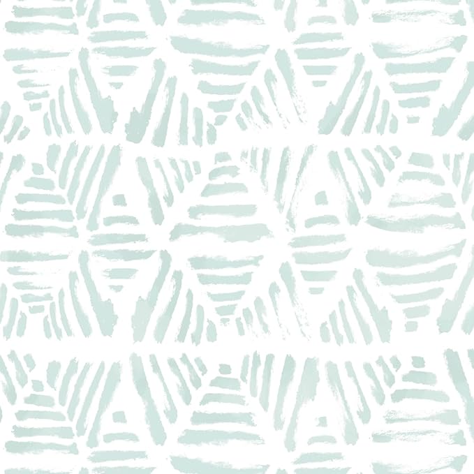 Peel and Stick Wallpaper Modern Geometric Wallpaper 17.3" x 78.7" Green and by Fiula