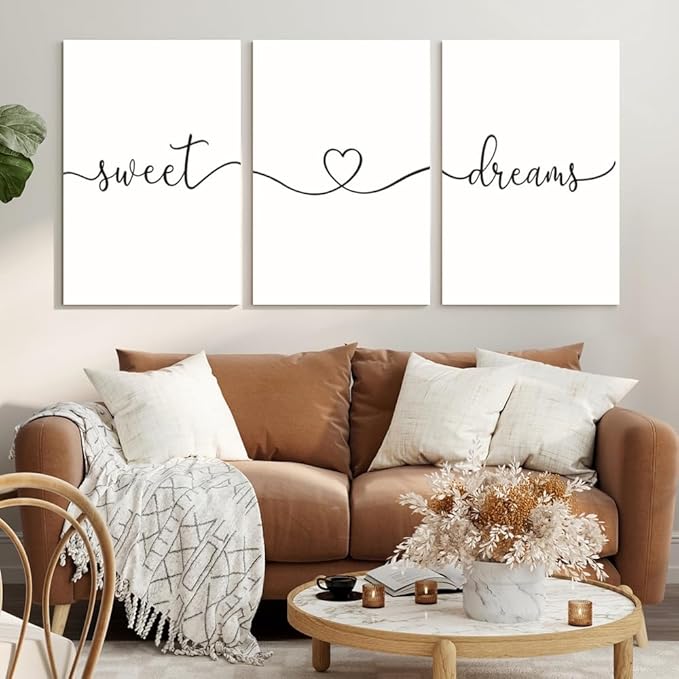 GUBIYU Sweet Dreams Wall Art Above Bed Decor - Image 3
