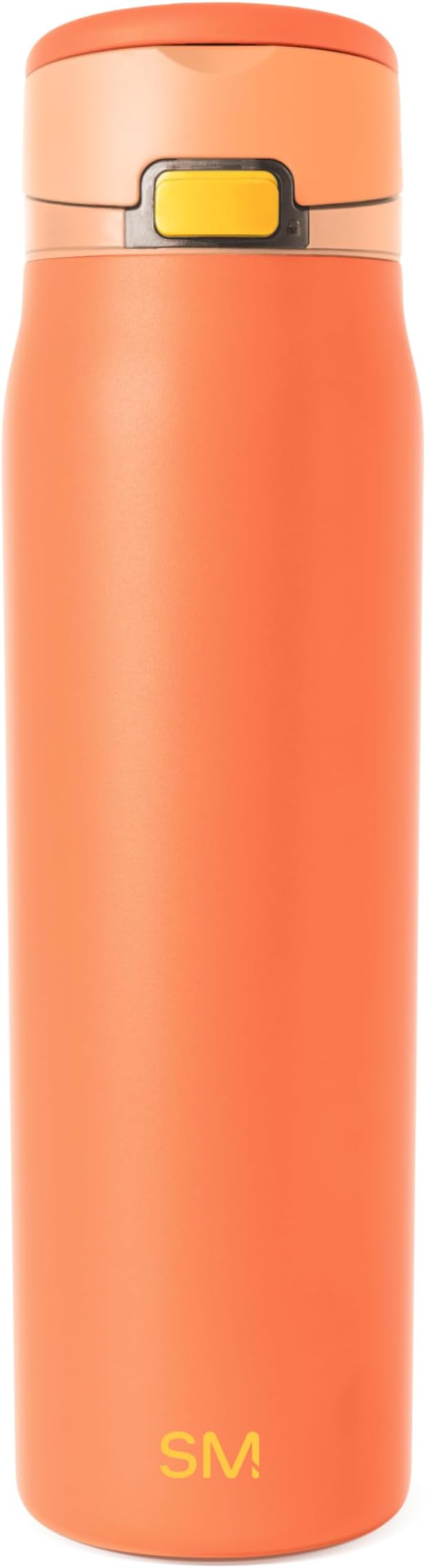 Simple Modern Mesa Loop Water Bottle with Covered Straw and Handle | 30oz Cup Holder Friendly Insulated Stainless Steel Bottles for Travel, Sports and School | Citrus