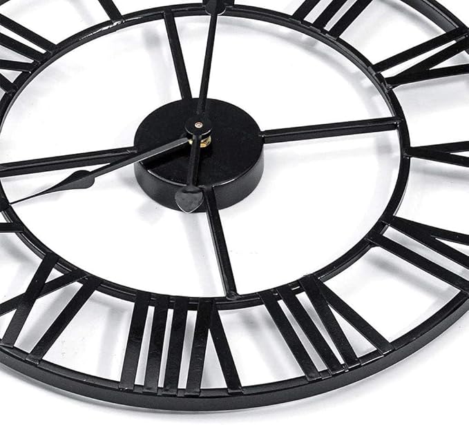 Antique Tower 30 inch Large Roman Numeral Wall Clock, Indoor Outdoor Patio - Image 3