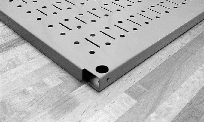 Wall Control Pegboard 16in x 32in Horizontal Green Metal Pegboard Tool Board - Image 4