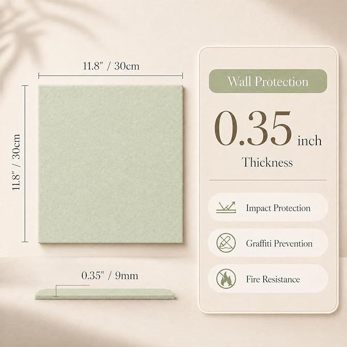 Large Cork Boards for Walls – 36" x 24" Self Adhesive Felt Wall Tiles - Image 2