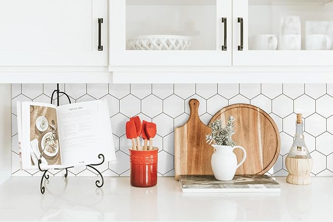 Kitchen Peel and Stick Wallpaper White Wallpaper Contact Paper - Image 8