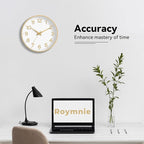 Roymnie Wall Clock, Silent Wall Clocks Battery Operated 8 Inch-Modern Non - Image 4