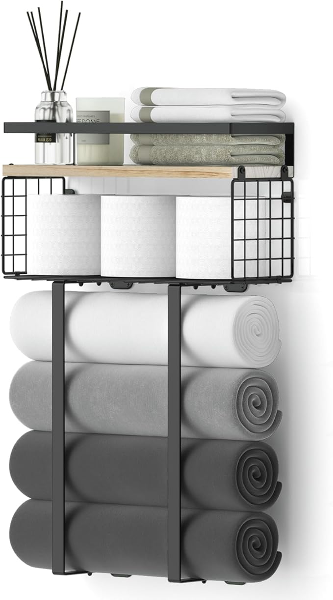Xstydes Towel Racks for Bathroom, Metal Towel Holder - Image 8