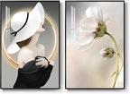 Framed Modern Woman Wall Art for Girls Bedroom, Large Bright Style Modern Art - Image 8