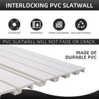 Slatwall Panel Garage Organizer Heavy Duty Wall Mounted, PVC Slat Panels Home - Image 6