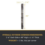 AZ Faux High-Density Polyurethane Faux Stone Flush Outside Corner - Image 3