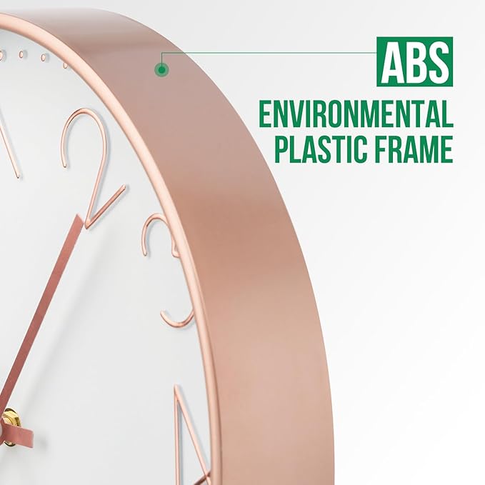 Wall Clock Non-Ticking Silent Modern Simple Style Round Decor Clock - Image 4