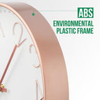 Wall Clock 12 Inch Non-Ticking Silent Modern Simple Style Round Decor Clock - Image 4