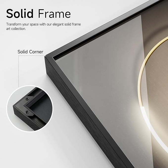 Large Framed Modern Elegant Luxury Wall Art - Image 5