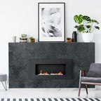 AULIGET 2-Piece Black Slate Peel and Stick Backsplash Wall Tiles, Laundry Room - Image 4