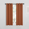 NICETOWN Burnt Orange Window Curtains Blackout Drapes, 1 Pair, 29 by 40 inches by NICETOWN