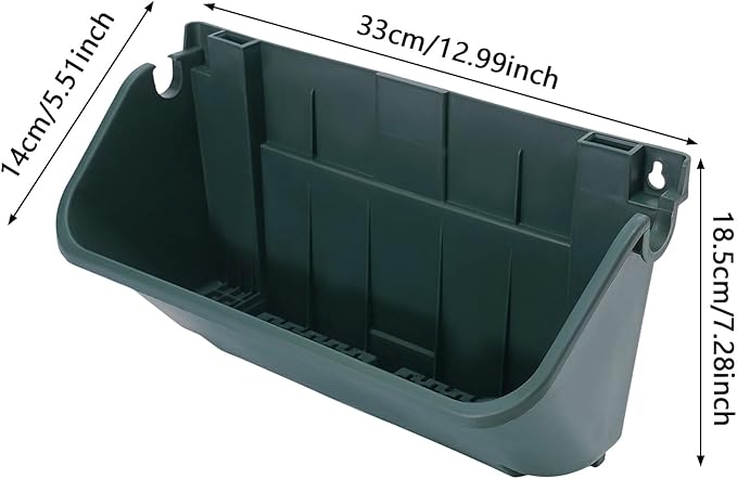 Vertical Wall Planter with 24 Plastic Pots, Wall-Mounted Garden Planter - Image 2