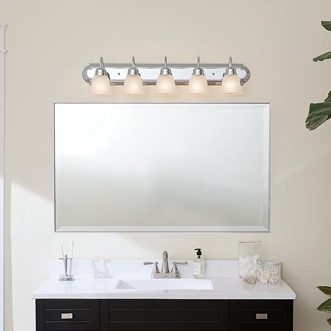 Kichler 5-Light Bathroom Vanity Light Fixture - Image 4