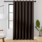 ChrisDowa Room Divider Curtain 90 Inches Long, Wide Blackout Sliding Door by ChrisDowa
