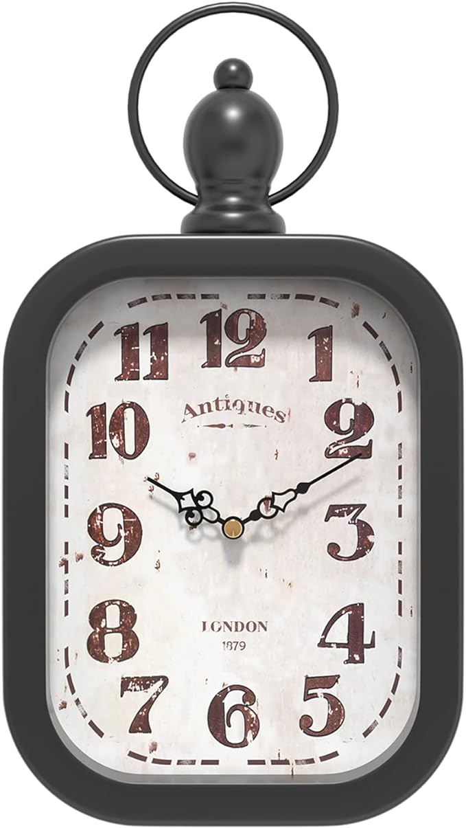 Menterry Small Retro Rectangle Wall Clock by Menterry
