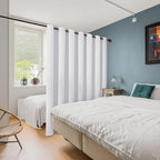 ChrisDowa Room Divider Curtain 84 Inches Long, Wide Blackout Sliding Door - Image 2