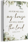 HIWX Christian Wall Decor, as for Me and My House Bible Verses Sage Green by HIWX