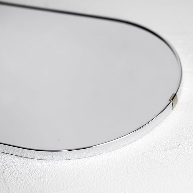 Oval Mirror with Lanyard, High Definition Bathroom Mirror - Image 6