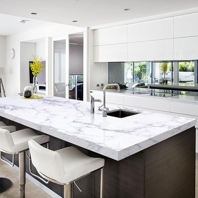 Arthome 60 x 508 cm Peel and Stick Marble Contact Paper, Self-Adhesive - Image 3