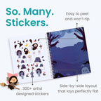 Spooky Village Halloween Stickers for Kids by Cupkin, Toddler Sticker Book, Toys Activity Book, Toddler Travel Essentials, 300+ Halloween Stickers + 8 Sticker Scenes and Coloring Pages