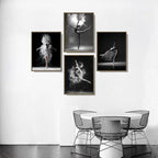 NCYEL Black and white ballet wall art dancer poster beautiful girl bedroom - Image 6
