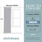 ChrisDowa Blackout Curtains 120 Inches Long - Image 5