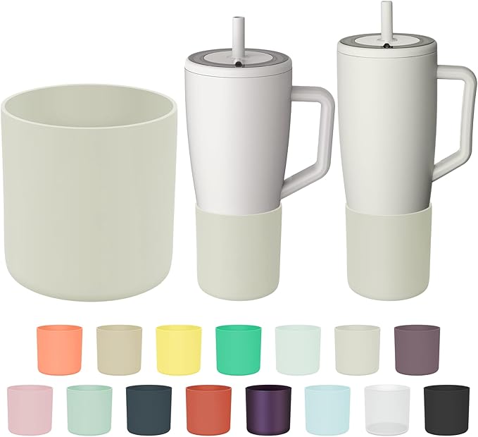 Tall Silicone Boot Compatible with Brumate Era 40 oz 30 oz Tumbler with Handle, Protective Anti-Slip & Anti-Scratches Cover Bumper Accessories