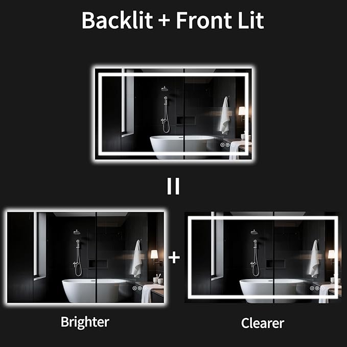 30"x48" LED Bathroom Mirror - Image 7