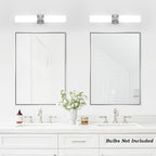 Wall Sconces Set of Two, Brushed Nickel Gold Bathroom Sconces Wall Lighting - Image 8