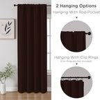 CUCRAF Blackout Curtains 45 inch Length 2 Panels Set, Rod Pocket Room Darkening - Image 3