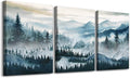 MHARTK66 Wall Art for Bedroom, Mountain Landscape Wall Decor, Large Foggy by MHARTK66