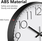 Wall Clock, Silent Wall Clocks Battery Operated 10 Inch Modern Non Ticking - Image 7