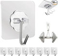 Adhesive Wall Hooks for Hanging Heavy Duty 50 lbs Large Hooks for Walls No by DDMY