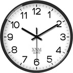 XNM Minimalist Wall Clocks Battery Operated 12 Inch Classic White Analog Wall by XNMwallclock