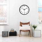 XFM Wall Clock Black Silent Wall Clocks Battery Operated 14 Inch Modern Non - Image 4