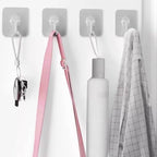 Adhesive Wall Hooks for Hanging Heavy Duty 50 lbs Large Hooks for Walls No - Image 5